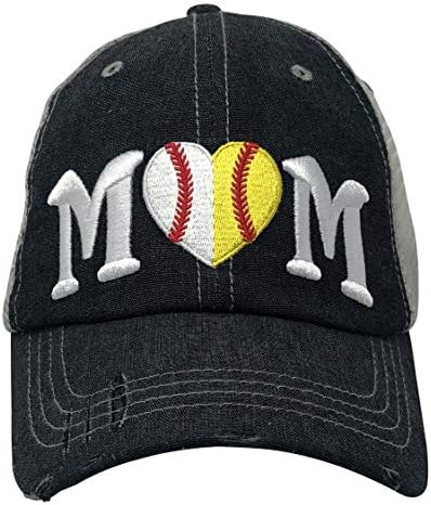 Cocomo Soul Womens Ball Ball Hat Hat | כובע בייסבול/סופטבול אמא | כובע אמא של סופטבול בייסבול | כובע אמא בייסבול